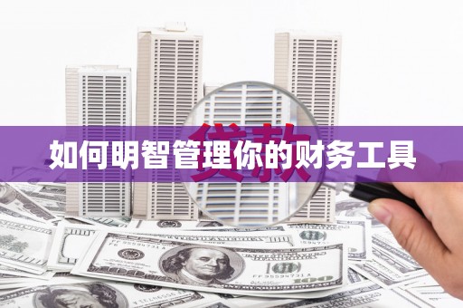比如如何明智管理你的财务工具