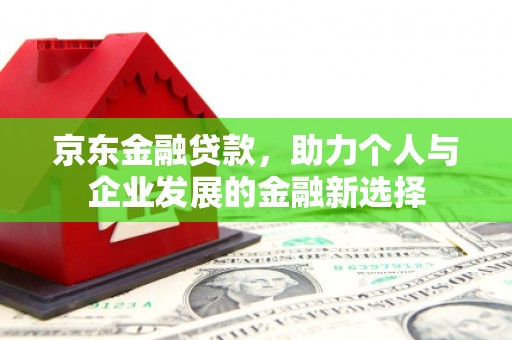 比如京东金融贷款，助力个人与企业发展的金融新选择