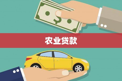 比如农业贷款