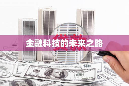 比如金融科技的未来之路