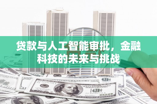 比如贷款与人工智能审批，金融科技的未来与挑战