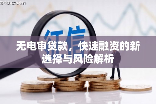 比如无电审贷款，快速融资的新选择与风险解析