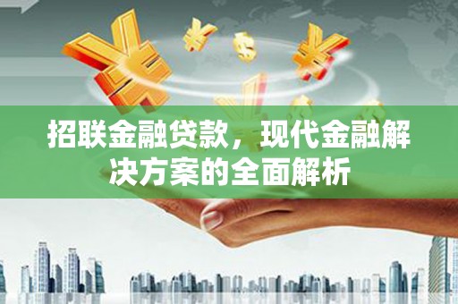 比如招联金融贷款，现代金融解决方案的全面解析