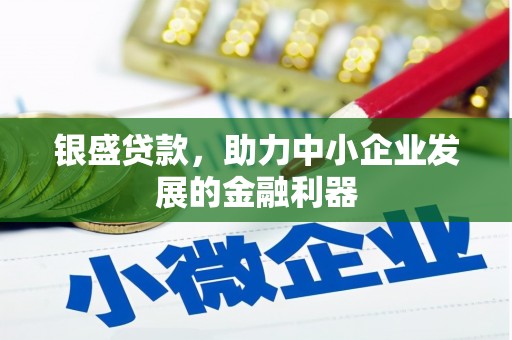 比如银盛贷款，助力中小企业发展的金融利器