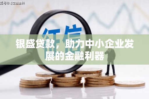 比如银盛贷款，助力中小企业发展的金融利器