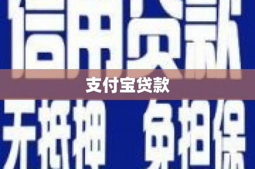 比如支付宝贷款