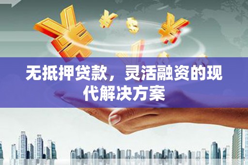 比如无抵押贷款，灵活融资的现代解决方案