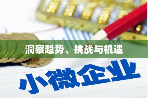 比如洞察趋势、挑战与机遇