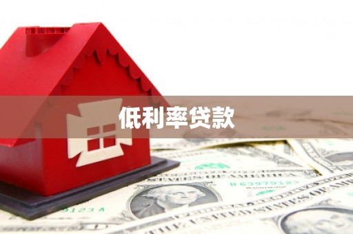 比如低利率贷款