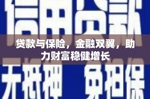 比如贷款与保险，金融双翼，助力财富稳健增长