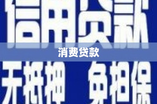 比如消费贷款