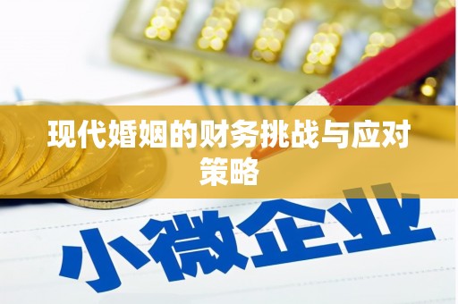 比如现代婚姻的财务挑战与应对策略