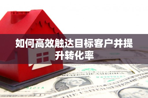 比如如何高效触达目标客户并提升转化率